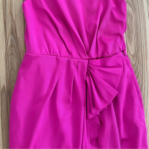 BCBG Pink One Shoulder Dress - Picture 3 of 4